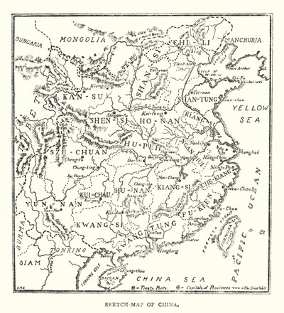 Mappa di Cina da Norman Hardy