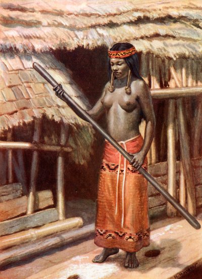 Ragazza Kenyah-Kayan: Sarawak, Borneo da Norman Hardy