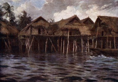 Villaggio Motu dal mare da Norman Hardy