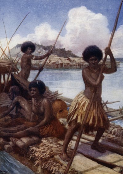 Al mercato, Nuova Guinea britannica da Norman Hardy