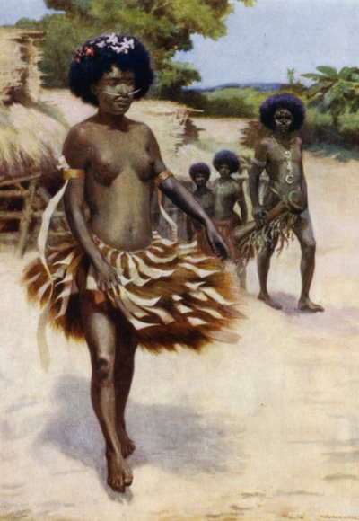Verso la danza Dubu, Nuova Guinea britannica da Norman Hardy