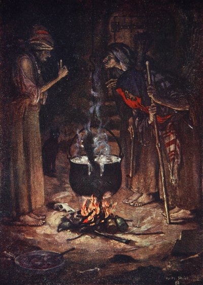 Le Sorelle Strane, Macbeth, Atto IV Scena 1, illustrazione da 