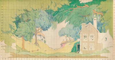 Scenografia per La Pastorella Fedele da Norman Wilkinson of Four Oaks