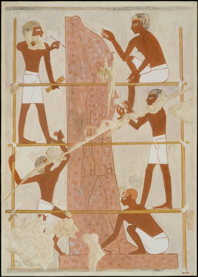 Scultori al lavoro, Tomba di Rekhmire da Norman de Garis Davies