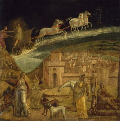 Fetonte guida il carro di Febo, 1475-1500 da Northern Italian School