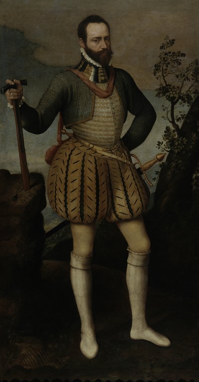 Ritratto di un uomo in armatura, c.1550 da Northern Italian School