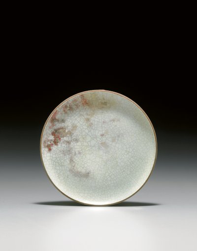 Piatto raro Ruyao da Northern Song Dynasty Chinese School