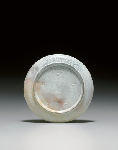 Raro piatto Ruyao da Northern Song Dynasty Chinese School