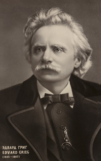 Edvard Grieg, compositore e pianista norvegese (1843-1907) da Norwegian Photographer