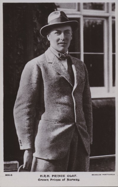 Principe Olaf, Principe Ereditario di Norvegia, poi Re Olav V da Norwegian Photographer