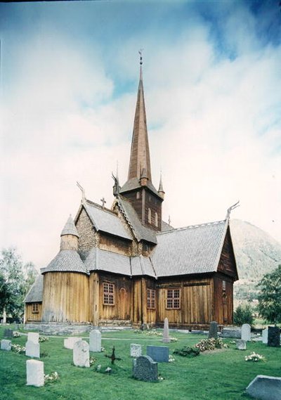 Chiesa di Lom (Stavkyrkje) da Norwegian School