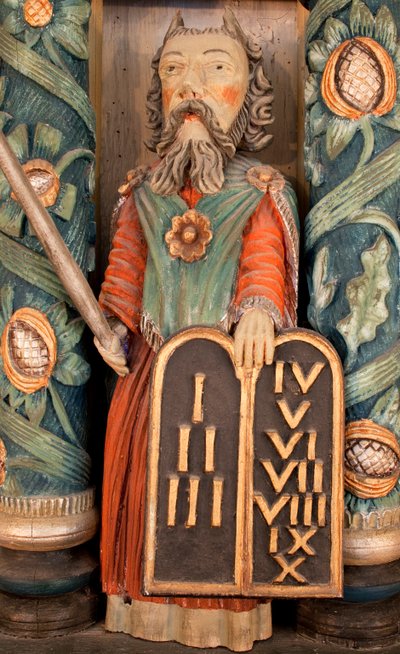 Mosè, dettaglio dell
