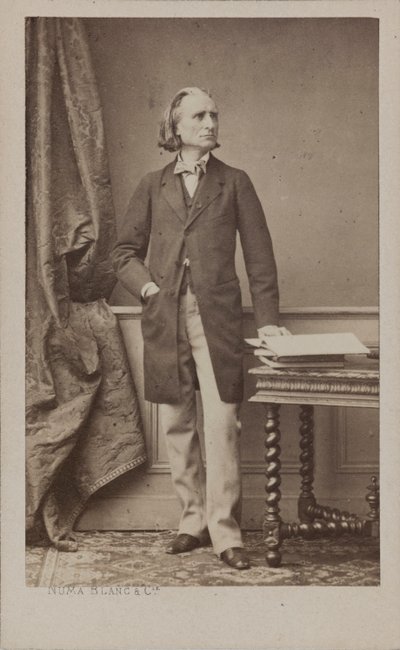 Ritratto del compositore Franz Liszt 1811-1886, c. 1870 da Numa Blanc
