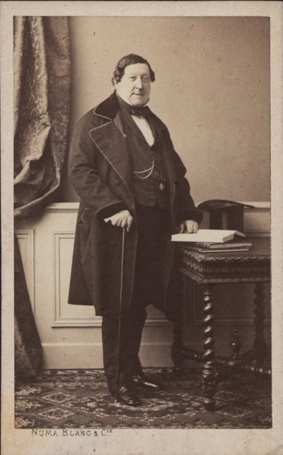 Ritratto del compositore Gioachino Antonio Rossini 1792-1868 da Numa Blanc