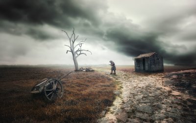 Figura solitaria, cielo tempestoso da Nuno Araujo