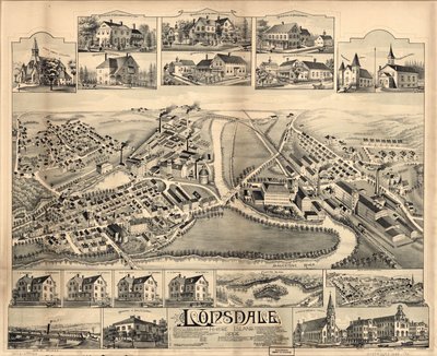 Lonsdale, Rhode Island, 1888 da O.H. Bailey and Co.