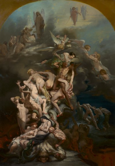Paradiso e inferno da Octave Tassaert