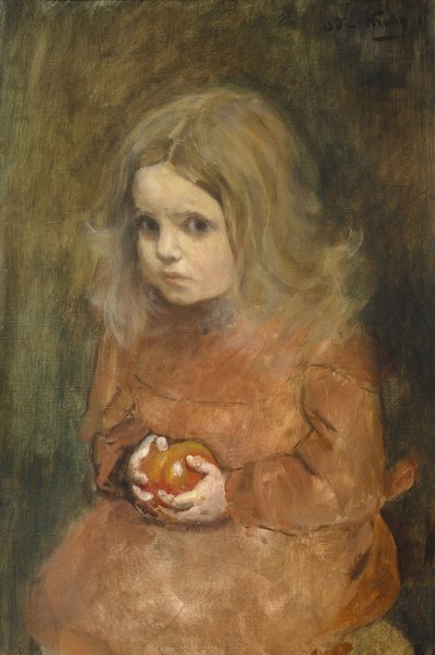 Bambina con mela da Oda Krohg