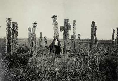 Preghiera nel cimitero, Araucano, Cile da Oder W. Heffer