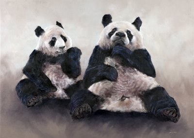Orso cinese, Pixiu, 2014 (acrilico su tela) da Odile Kidd