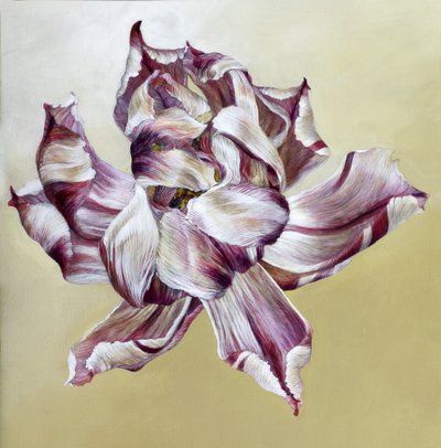 Tulipa, 2013 (acrilico su legno) da Odile Kidd