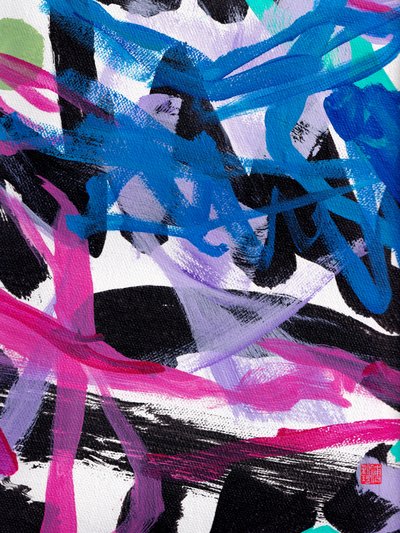 Astrazione Zen Blue Strokes da Odilia W. Y. Fu