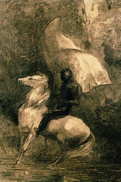 Un Cavaliere, c.1885 da Odilon Redon