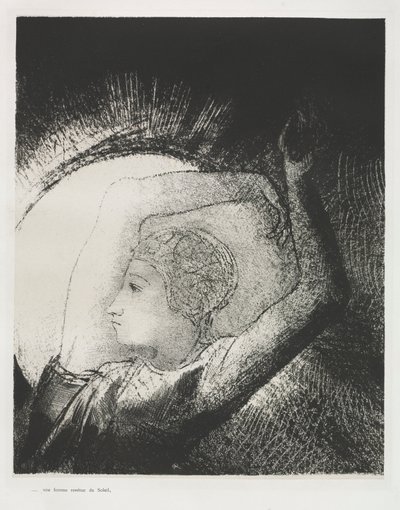 Una donna vestita di sole da Odilon Redon