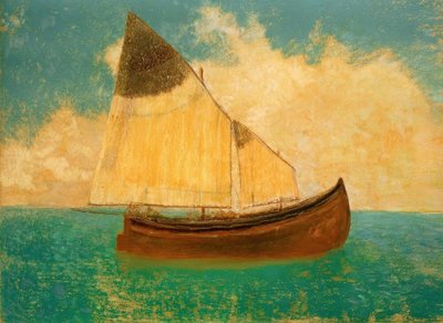 Alla deriva (La barca con le vele gialle) da Odilon Redon