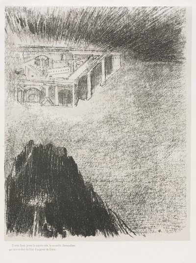 E Io, Giovanni, Vidi la Santa Città, la Nuova Gerusalemme, Scendere da Dio e dal Cielo da Odilon Redon