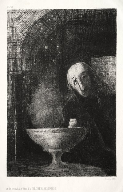 E il ricercatore era impegnato in una ricerca infinita da Odilon Redon