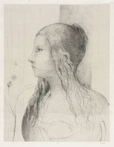 Brünhilde nel Crepuscolo degli Dei, 1894 da Odilon Redon
