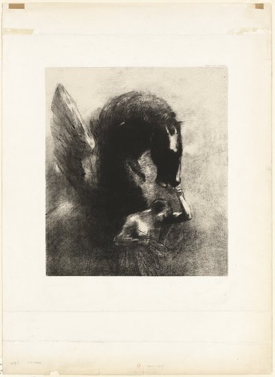 Pegaso prigioniero da Odilon Redon