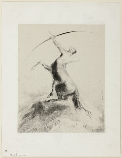 Centauro che Mira alle Nuvole da Odilon Redon