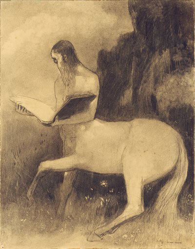 Centauro che legge da Odilon Redon