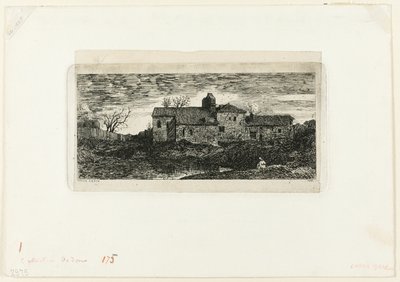 Cappella e ospizio dei pellegrini a Harambeltz (Bassi-Pirenei) da Odilon Redon