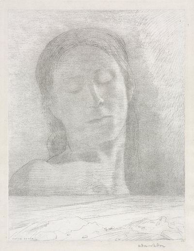 Occhi chiusi da Odilon Redon