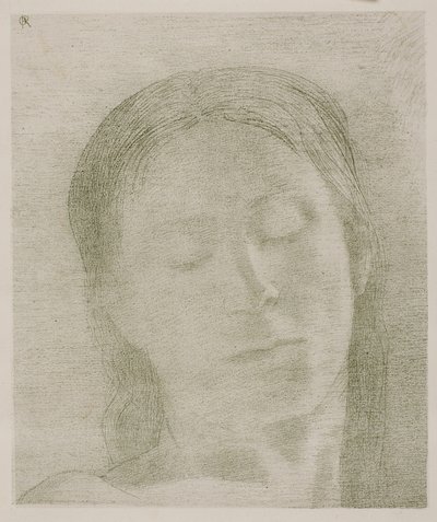 Occhi chiusi da Odilon Redon