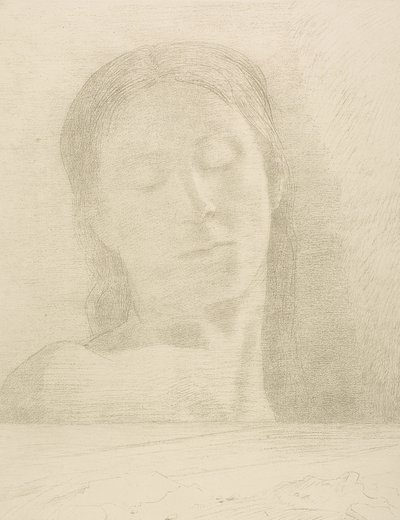 Occhi chiusi da Odilon Redon