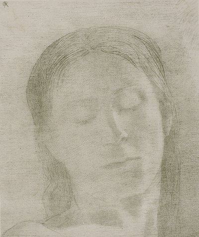 Occhi chiusi da Odilon Redon
