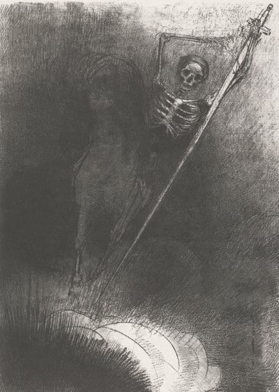 La morte su un cavallo da Odilon Redon