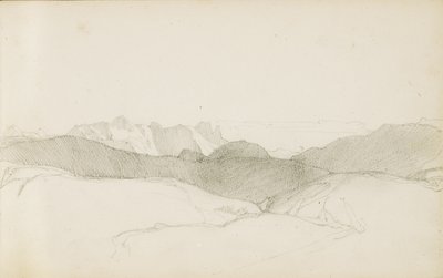 Disegno da un album intitolato "Il Paese Basco", 1862-63 da Odilon Redon