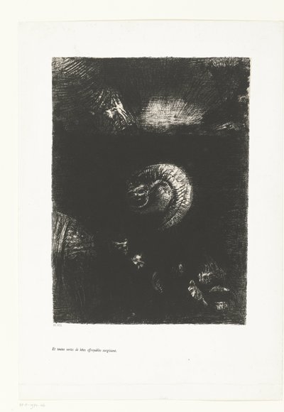 E apparvero ogni sorta di bestie spaventose da Odilon Redon