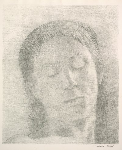 Occhi chiusi da Odilon Redon