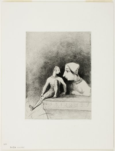 Felinità, tavola sette da In Sogni da Odilon Redon
