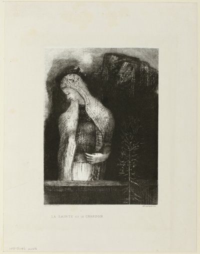 Santa Femminile e Cardo da Odilon Redon