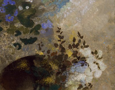 Fiori in un vaso nero, c.1909-10 da Odilon Redon