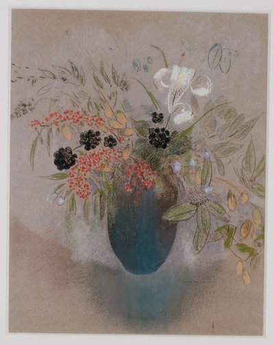 Fiori in un vaso da Odilon Redon