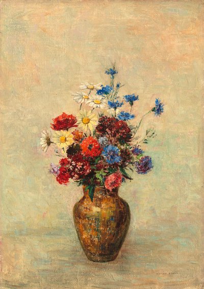Fiori in un vaso, c. 1910 da Odilon Redon