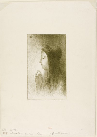 Frontespizio per Chevaleries Sentimentales di Ferdinand Hérold da Odilon Redon